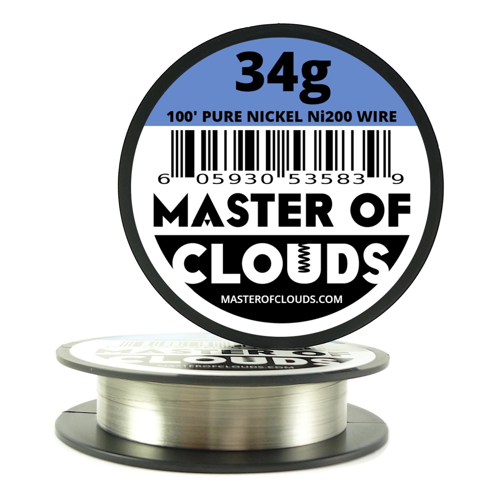 Ni200 – 100 ft 34 Gauge AWG Pure Nickel 200 Non Resistance Wire 0.16mm 34g 100′