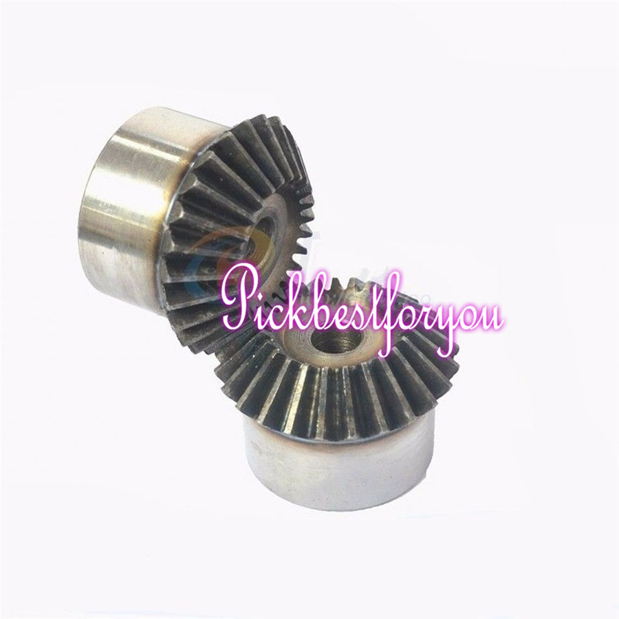 2PCS Motor Bevel Gear 1.5 Mod 21/22/23/24/25/26T 90° 1:1 Pairing #Mx49 QL