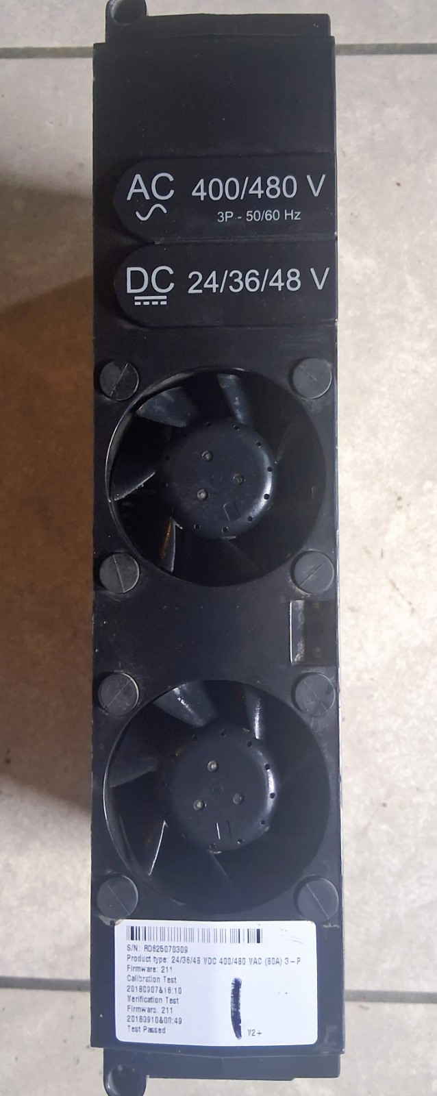 Siemens 6LA20671 SMPS 400/480VAC 24/36/48VDC 3A DIN Fan