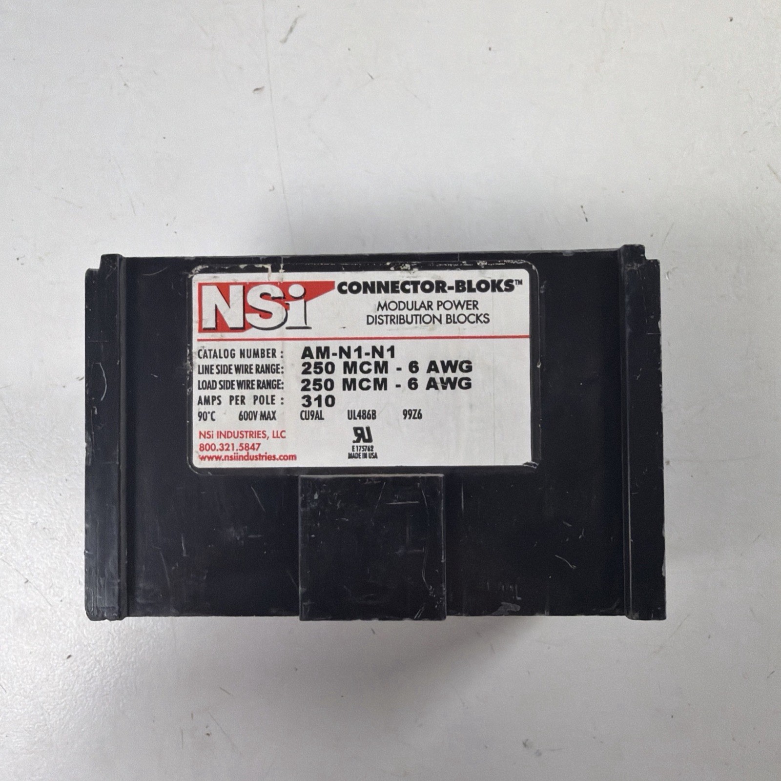NSI AM-N1-N1 Splicer/Reducer, 250MCM-6 Power Distribution & Terminal Block
