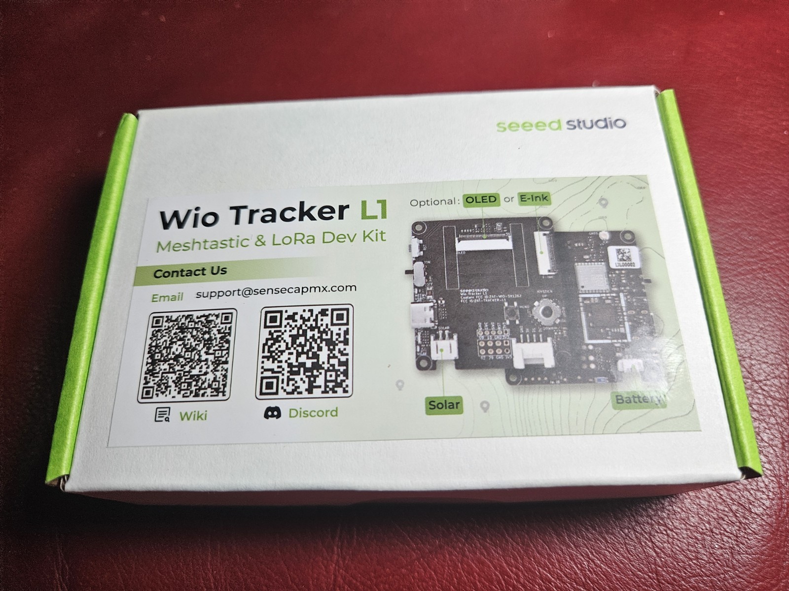 Wio Tracker L1 Meshtastic Node Meshnology Board Kit Bluetooth GPS +Battery+ Case