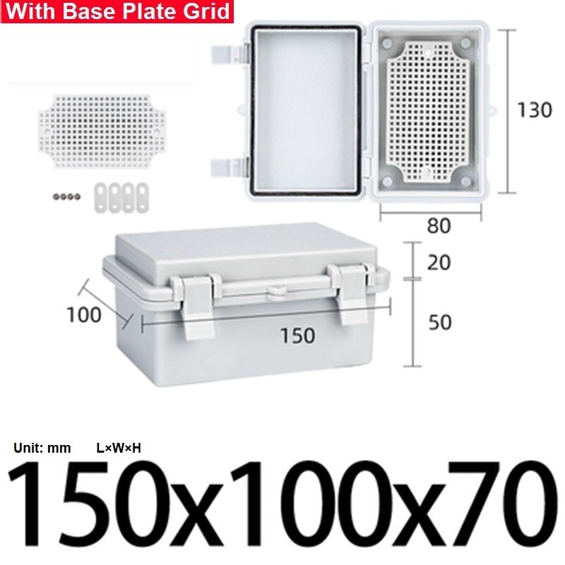 IP67Plastic Enclosure With Hasp Electrical Junction Box Outdoor Distribution Box