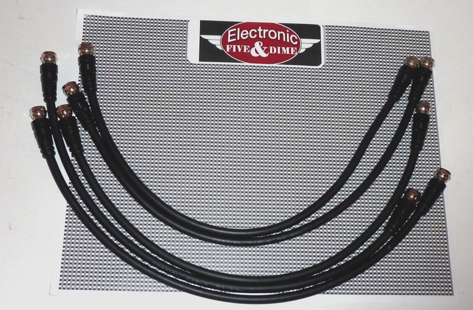 RG-59U 15 INCH Coaxial F-F Patch Cable (5PCS 1 LOT)