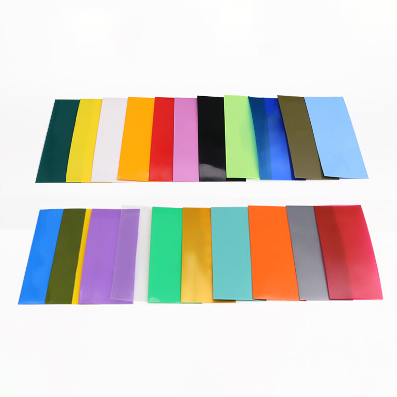 PVC Heat Shrink Tubing Wrap Sleeving Flattened Width 7mm-18.5mm Various Colours