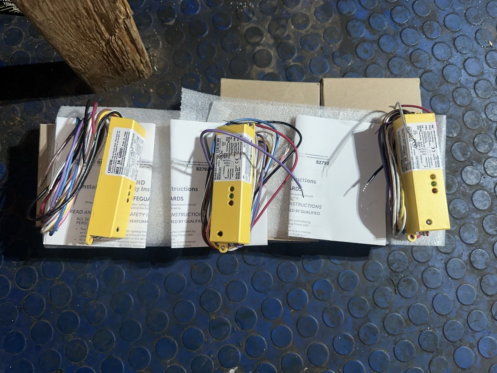 Lot Of 3 ESRN UL924 Emergency Lighting Relay 120-277 Vac / 5 AMP SPST