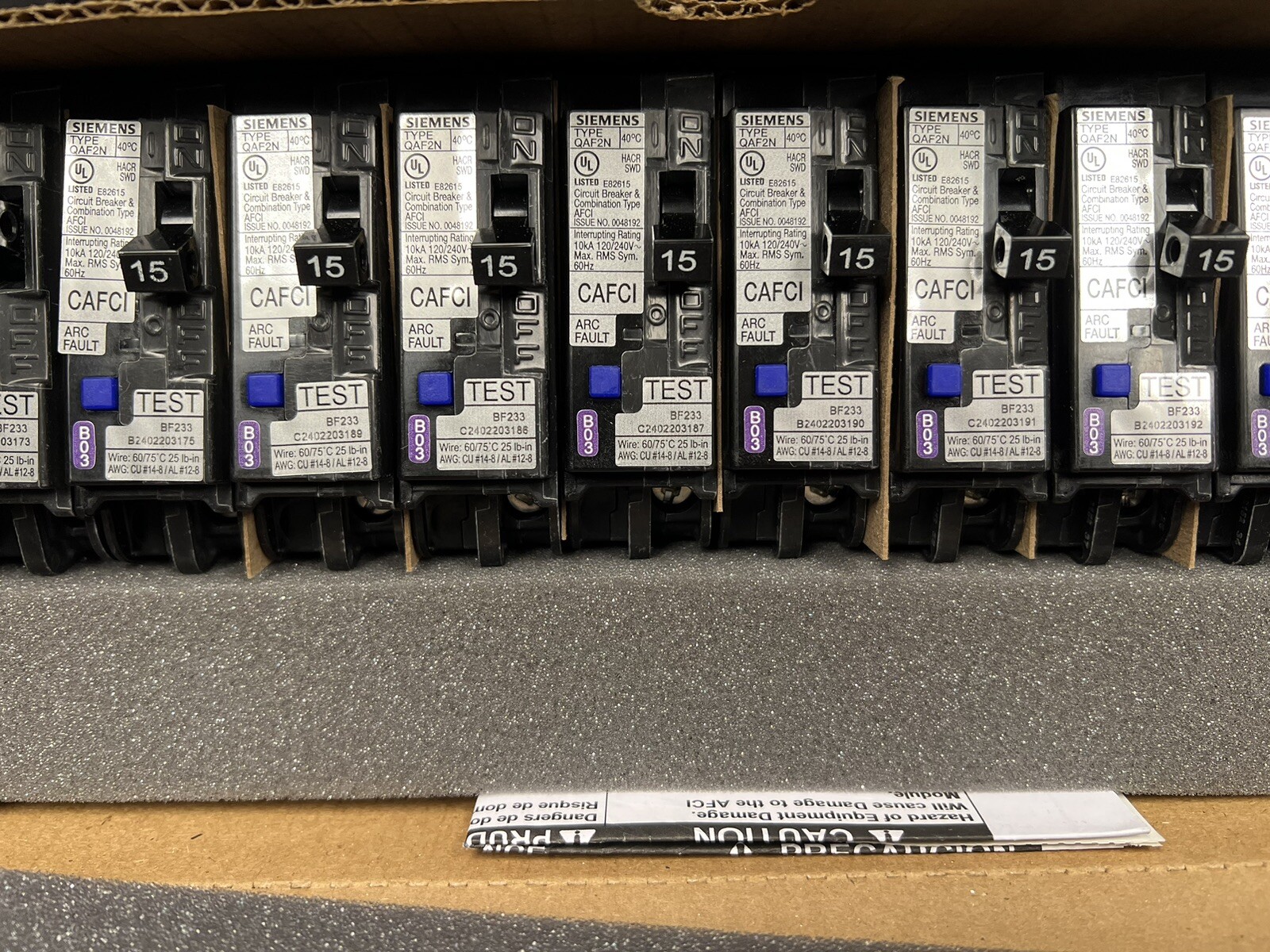 QA115AFCN Siemens 15 Amp 120V Combination Arc Fault Insta Wire Circuit Breaker