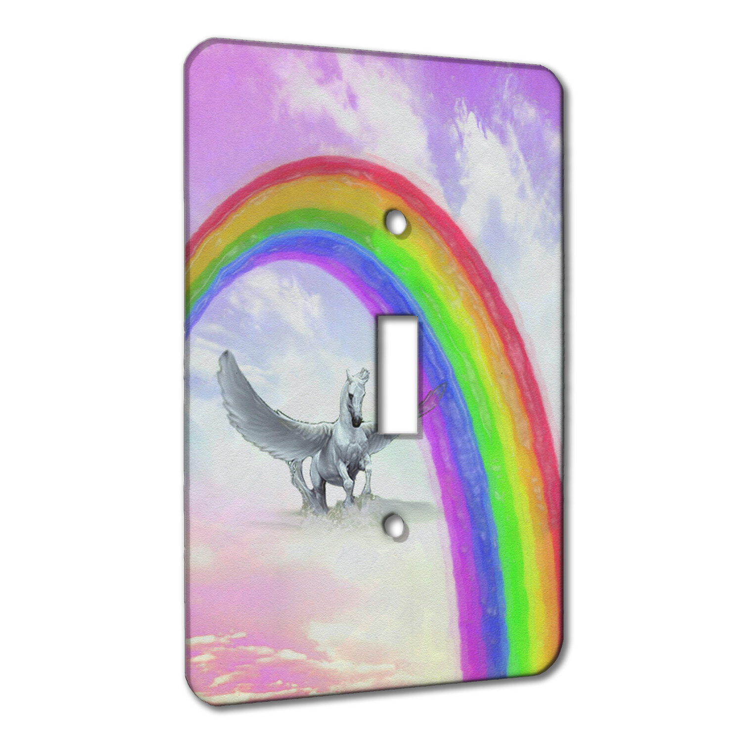 Elements of Space Pegasus Rainbow Metal Wall Plate Switch AC Decora
