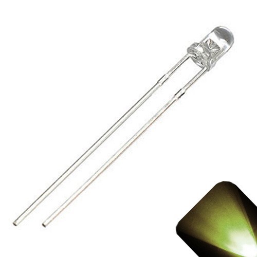 500 x LED 3mm Warm Soft White Ultra Bright Water Clear Round Top LEDs Light RC