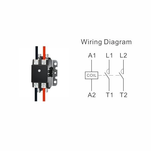 Heavy Duty 2 Pole 40A HVAC Contactor – 208/240V, UL Listed, A2L Compliant, AC Un