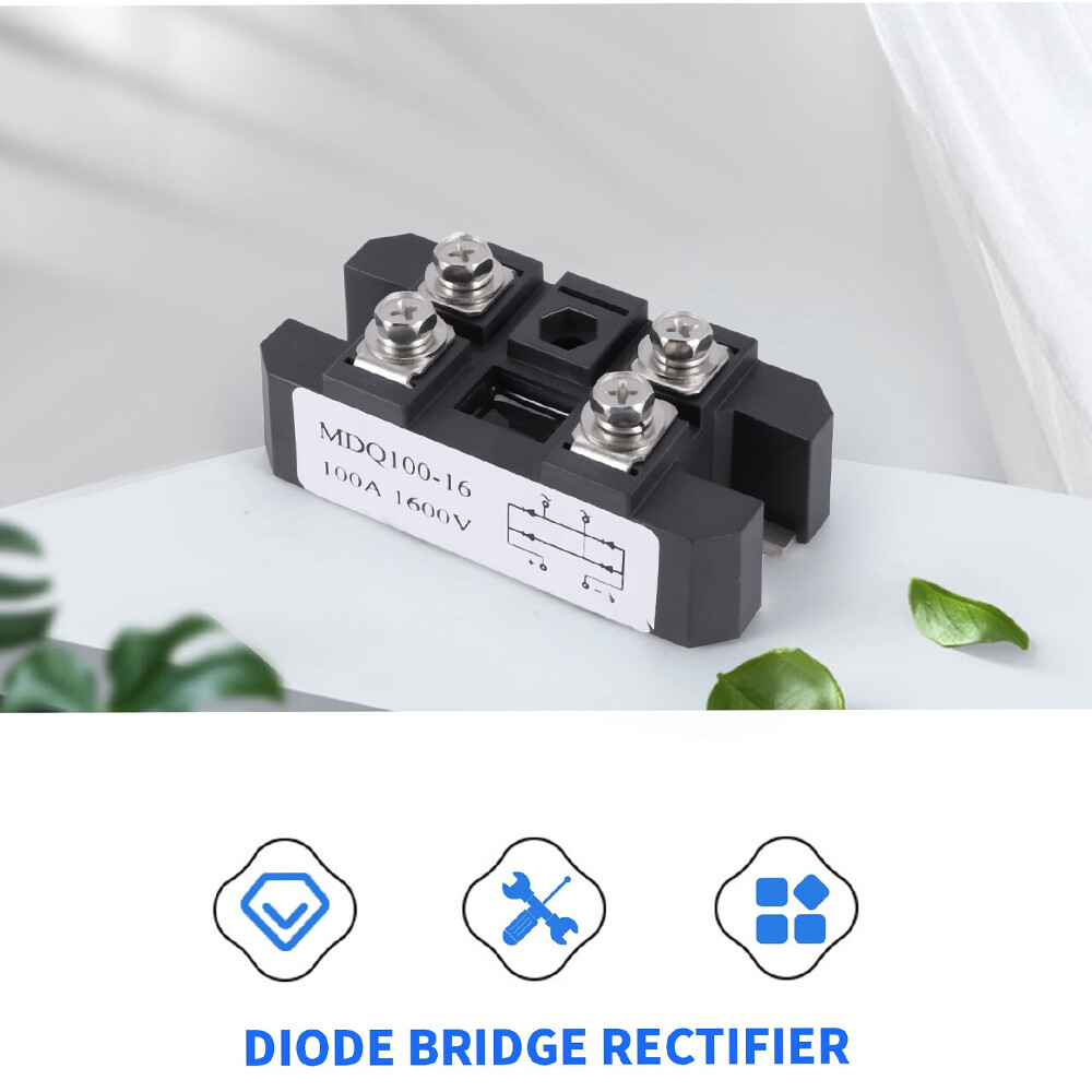 2PCS Amp Power Module Single-phase Diode Bridge Rectifier1600V MDQ-100A