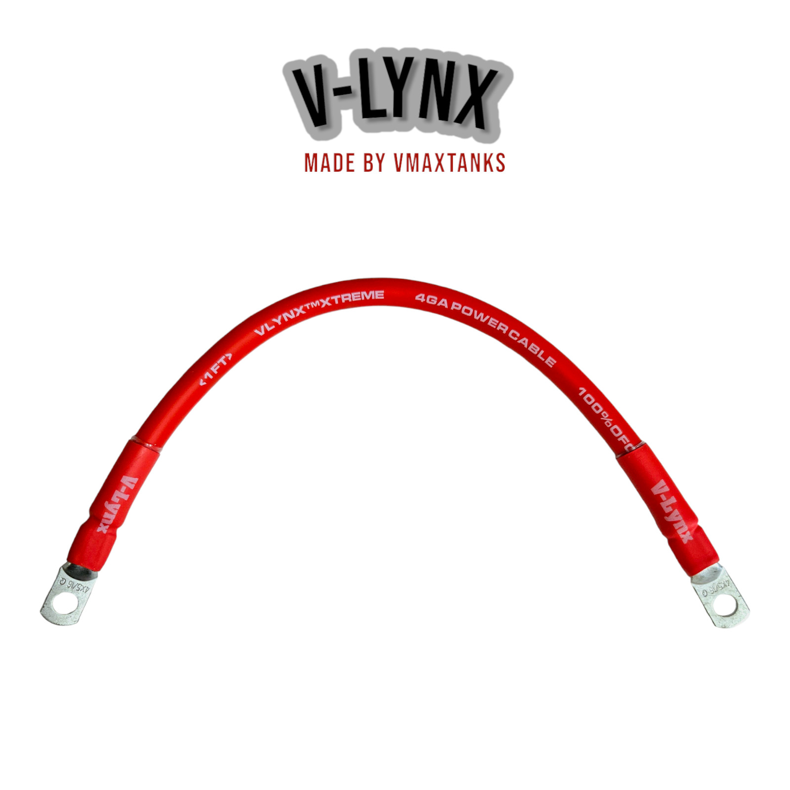 4″ Red Battery Link Copper Cable 4Ga 4 inch 100% High Quality 4 Gauge Cable