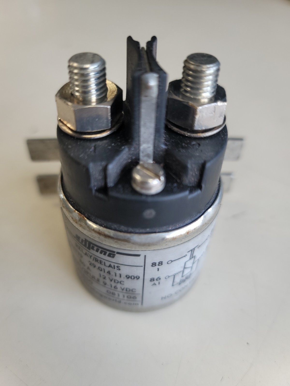 Kissling 29.014.11.909 Solenoid Relay 80A 12VDC Works Excellent