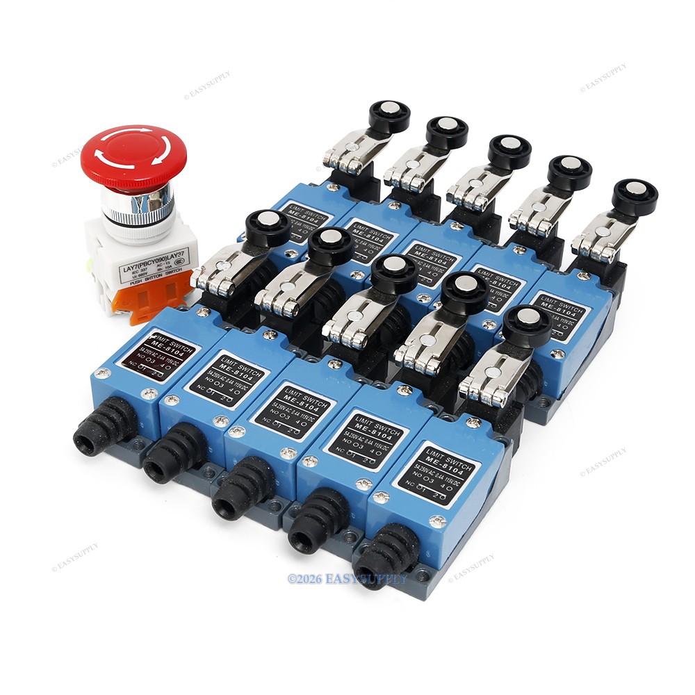 CNC Kit Electronics Parts Emergency Stop Switch And Limit Switch 1NO 1NC