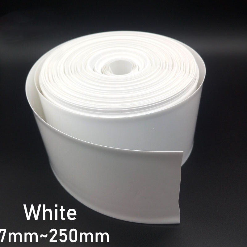7mm to 250mm White PVC Heat Shrink Tubing Wrap RC Battery Pack LiPO NiMH NiCd
