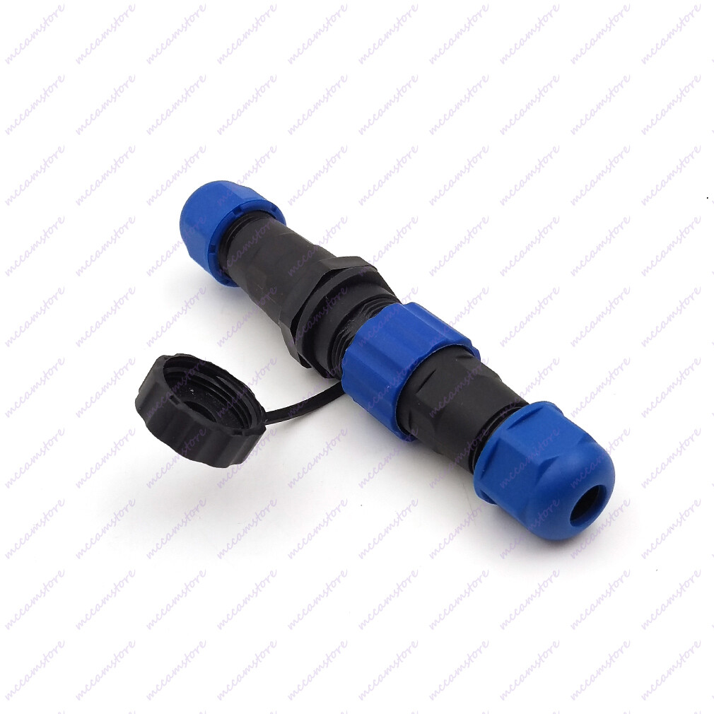 Waterproof Connector Cable Coupler SD13 Inline IP68 Plug & Socket Pair 1-7 pin