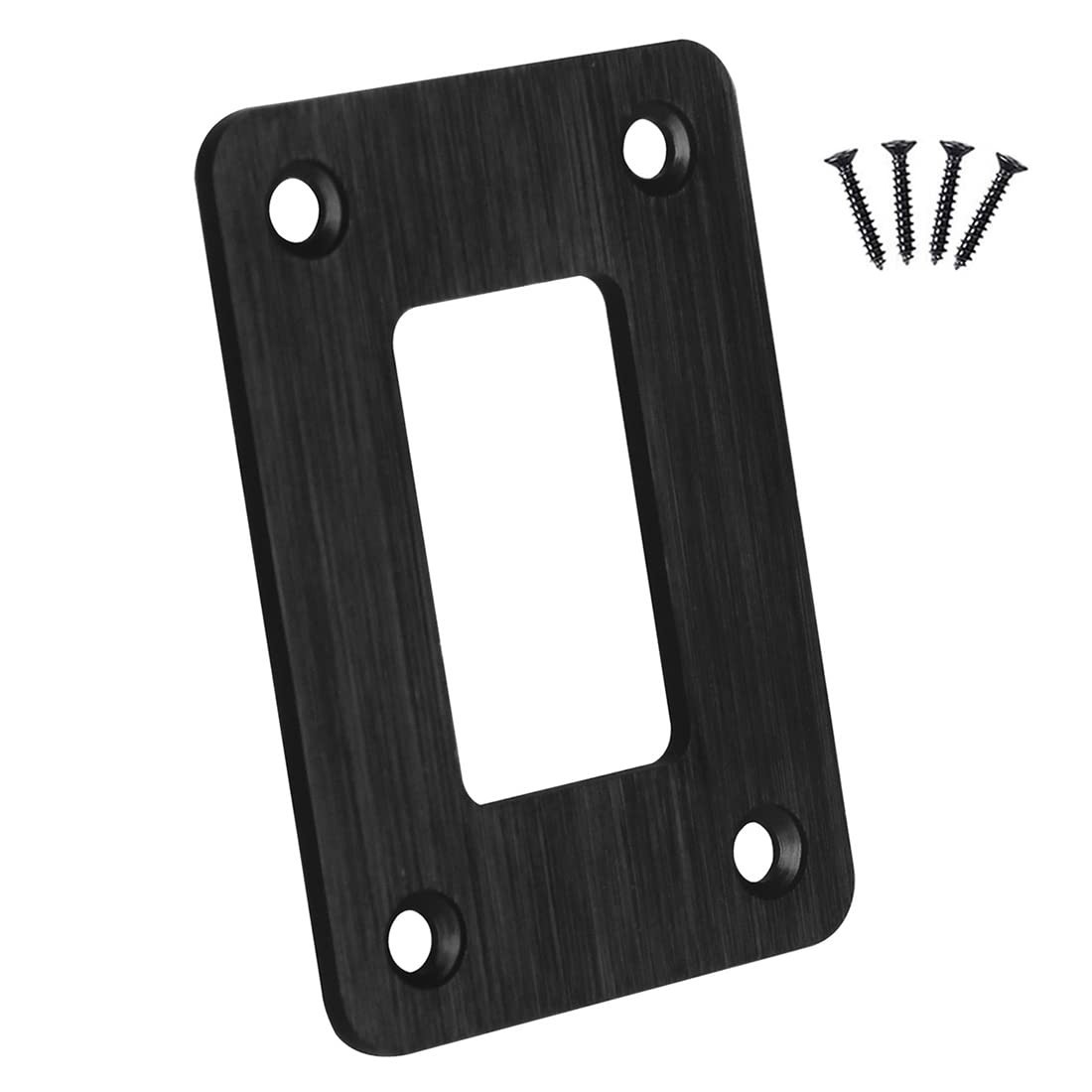 1 Way Rocker Switch Panel Housing Holder Aluminum Brushed Metal Mounting Brac…