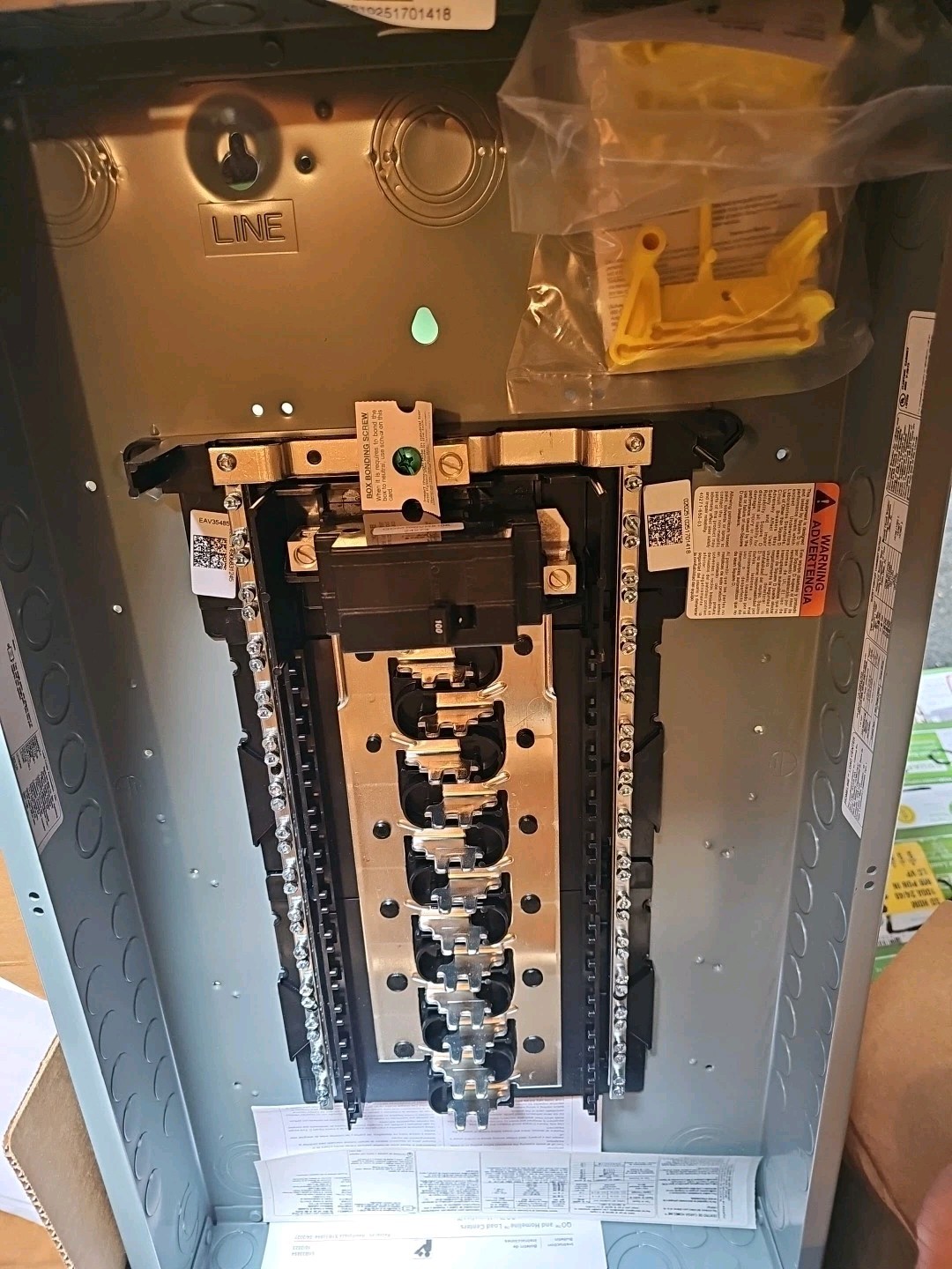Square D 100 Amp 24-Space 48-Circuit Indoor Main Breaker. Not included (20A/30A)