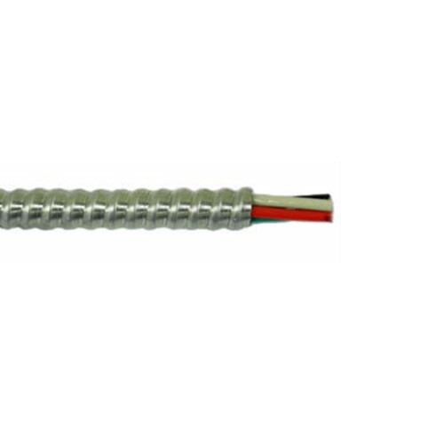 10′ 2/3 Stranded Copper MC With Ground Aluminum Armor Metal Clad Cable 600V