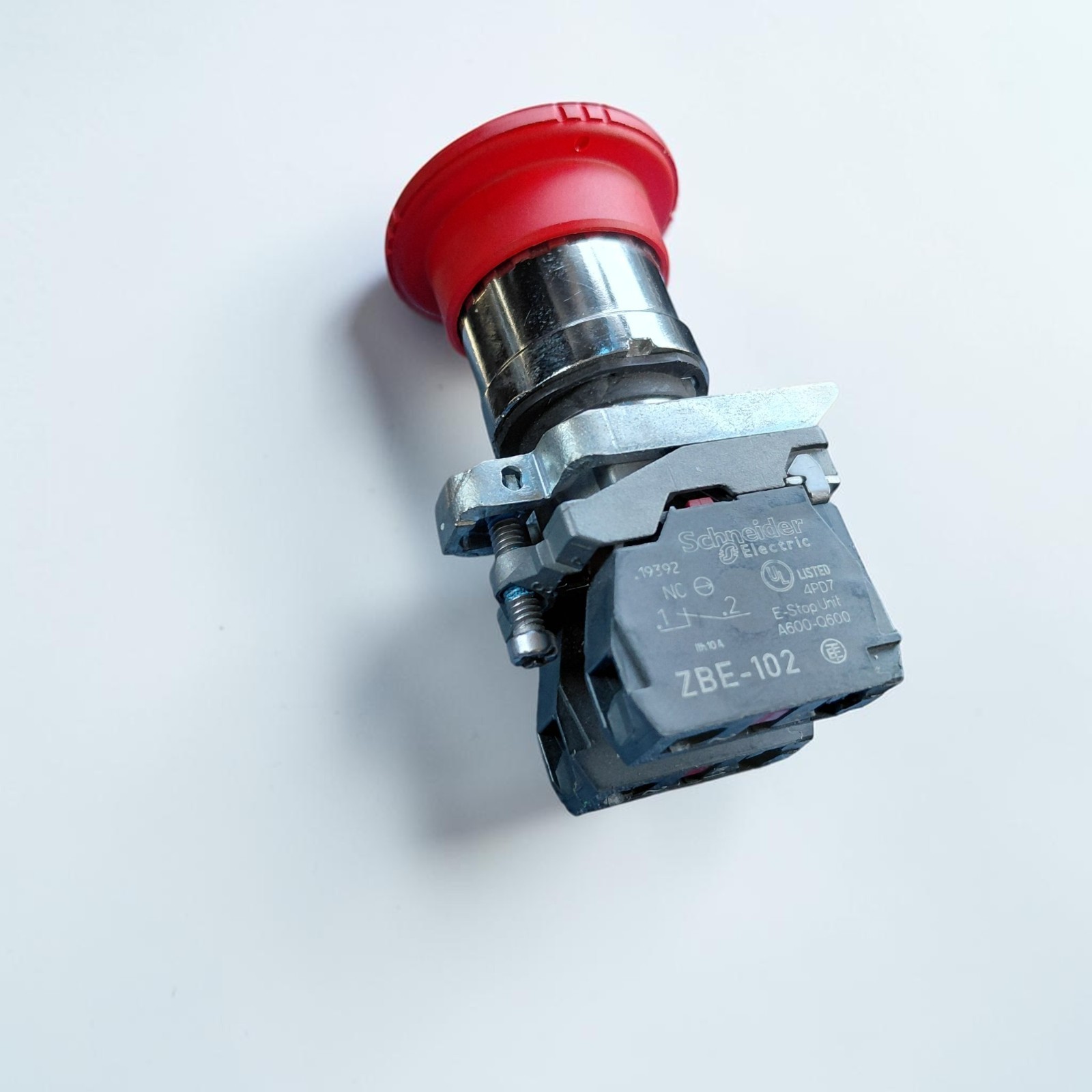 Schneider Electric Emergency Stop Push Button, 40mm Mushroom Head, Size: 22mm