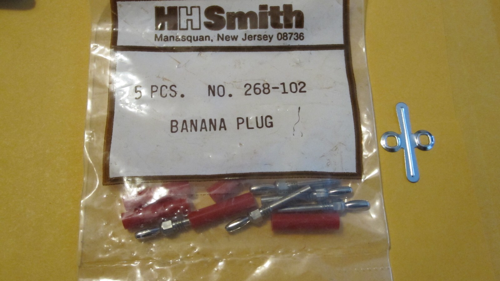 3 PCS PLUGS 268-103,MINIATURE BANANA PLUG