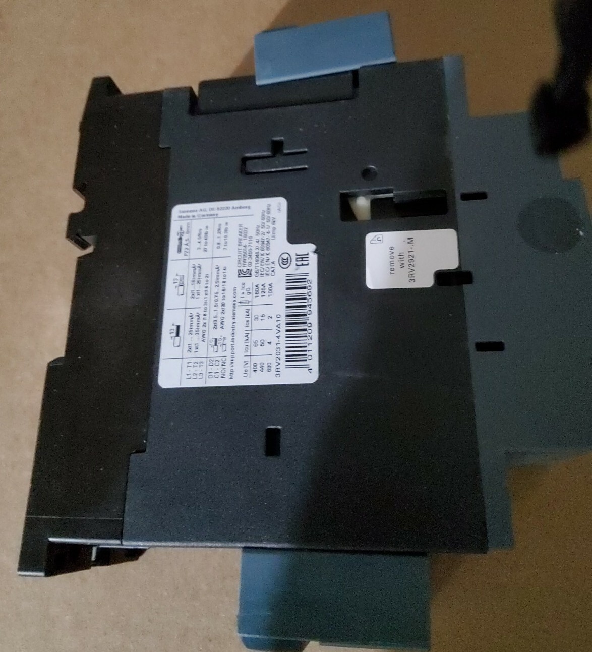 Siemen’s Sirius 3RV2031-4VA10 Motor Controller SIZE S2