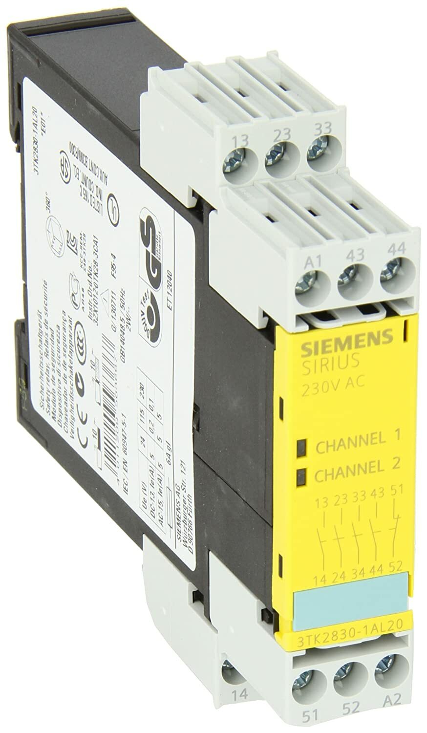 Siemens Sirius 3TK2830-1AL20 Safety Relay Expansion Unit 4NO 230VAC