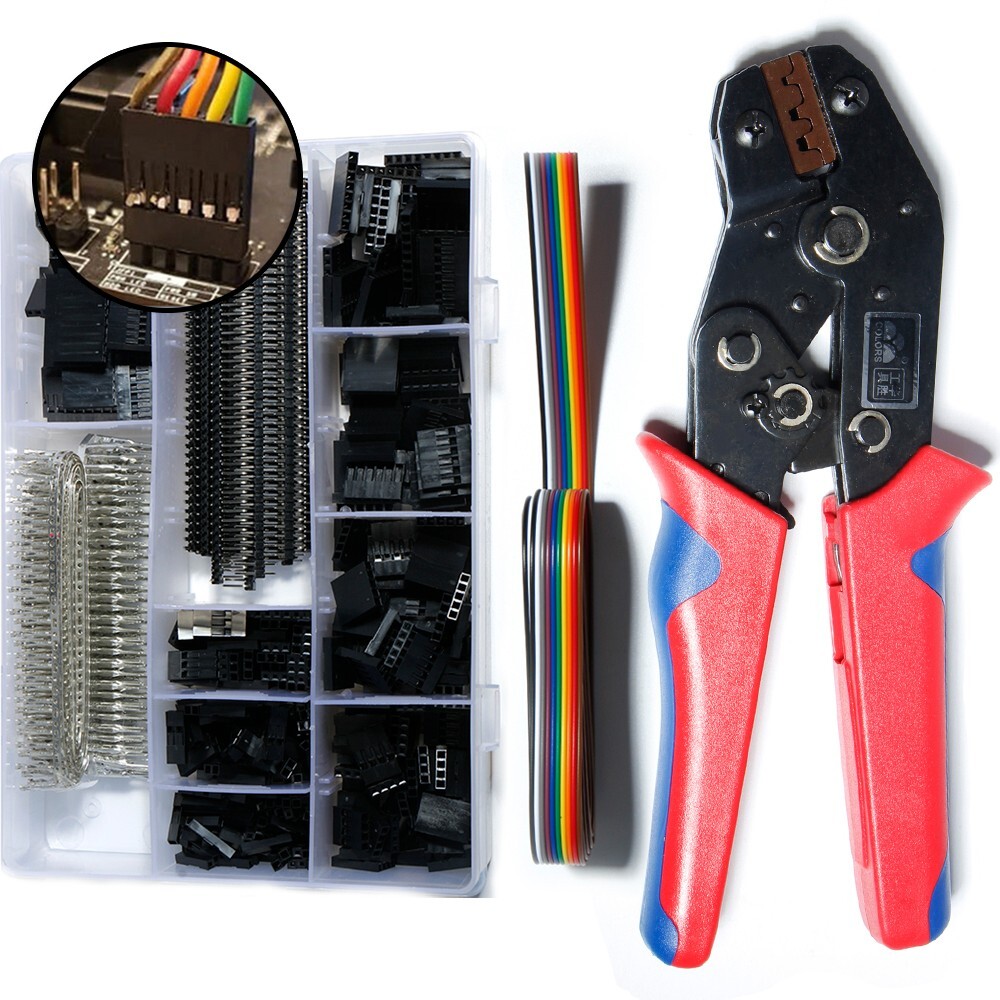 2.54mm Pitch Pin Plug Housing Connector Dupont Male Female Crimp Pins Kit