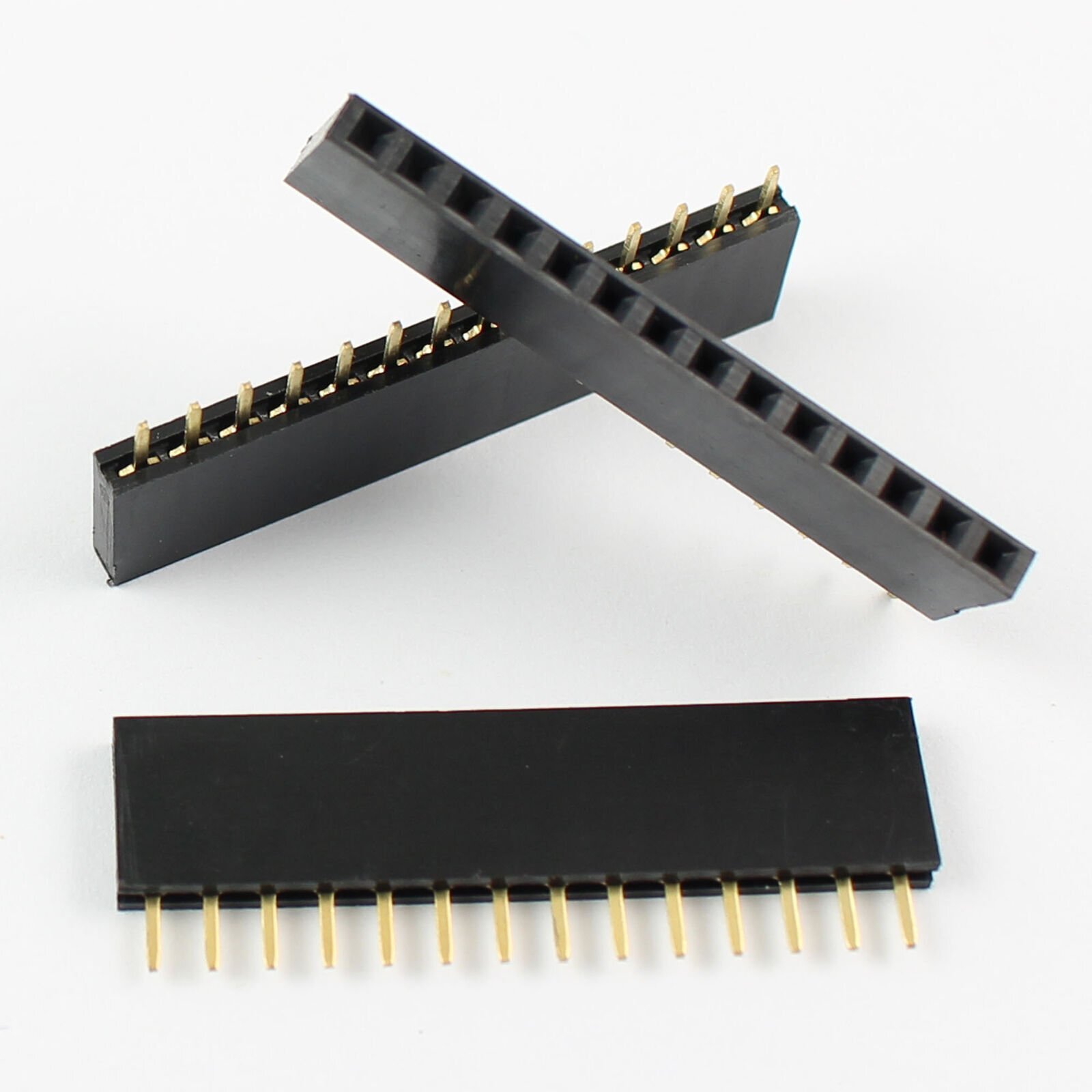 2Pcs 2.54mm Pitch 1×14 Pin 14 Pin Female Single Row Straight Header Strip