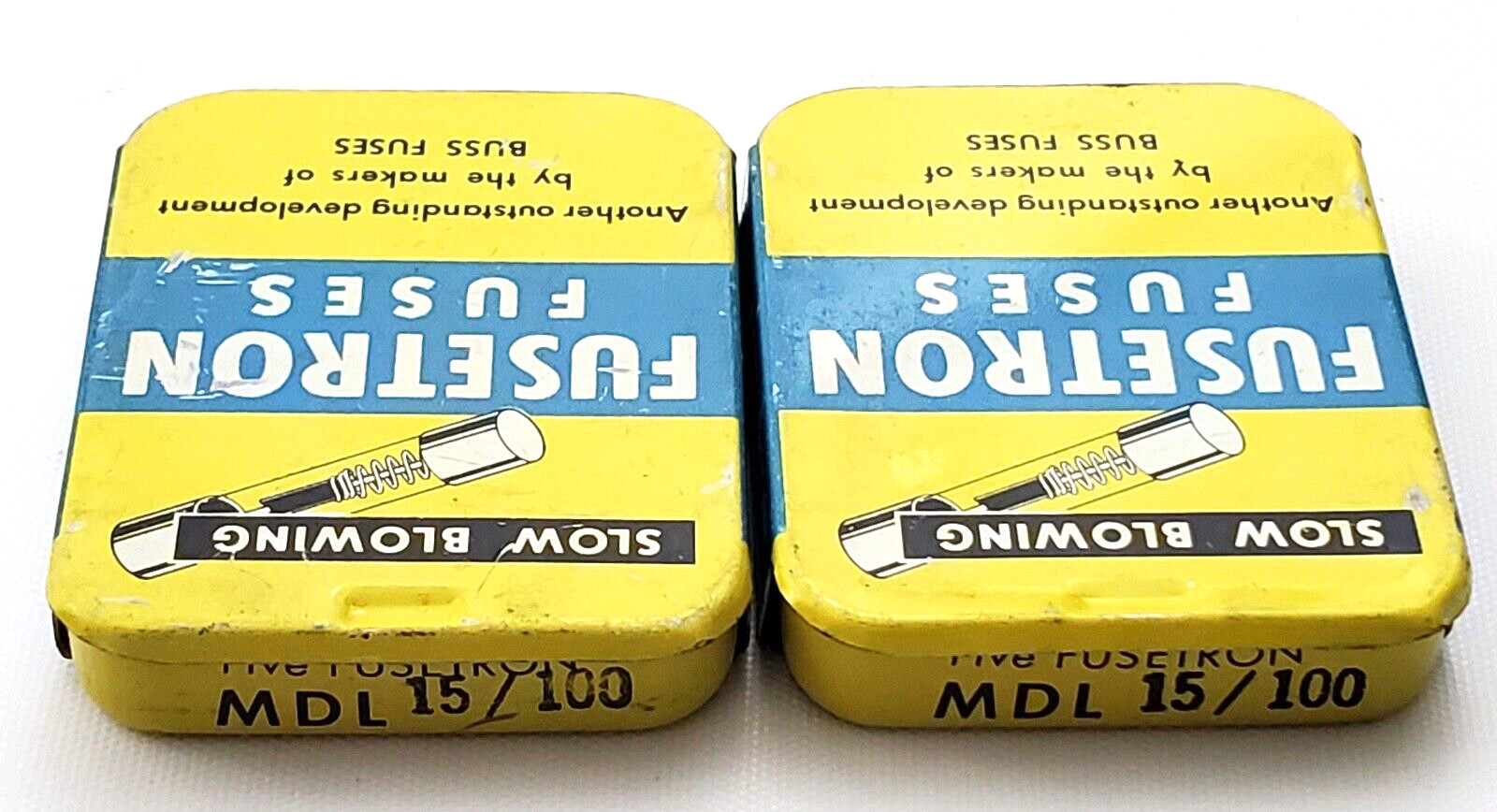 Lot of 10 Bussmann MDL15/100 250V 15/100th Amp Slow Blow 1/4×1-1/4 Vintage Fuses