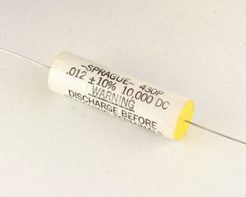 (4pcs) .012uF 10000V Axial Film Metalized Polyester Capacitor .012mfd 10KV DC