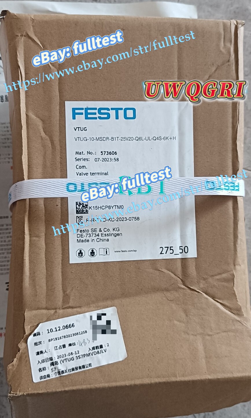 VTUG-10-MSDR-B1T-25V20-Q6L-UL-Q4S-6K+H 573606 Valve Island brand new