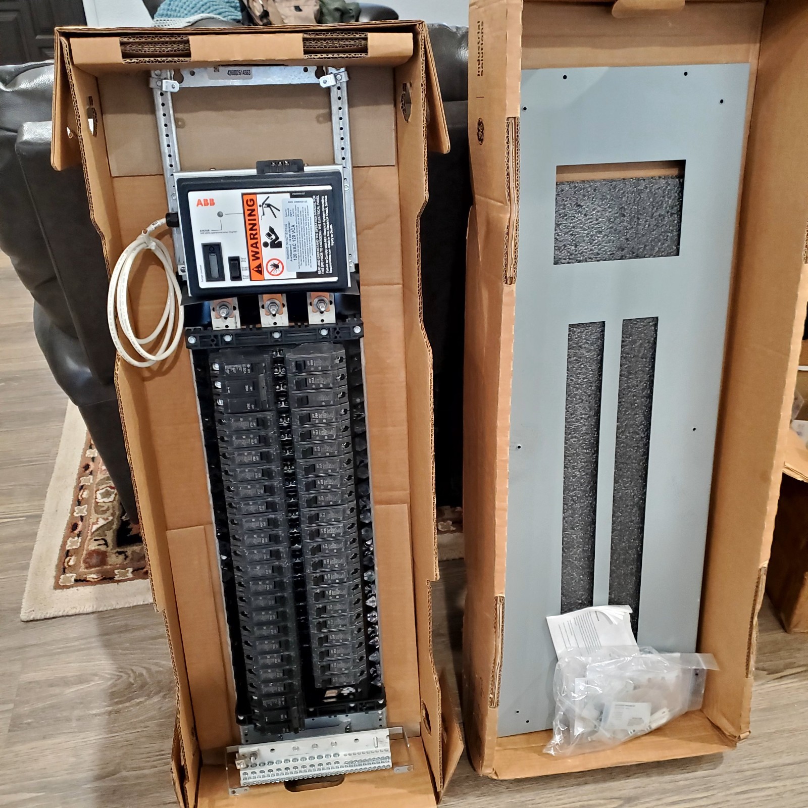 NOS GE AQF3421ABX 120/208 Wye Panelboard Interior 125 Amp with Surge Protection