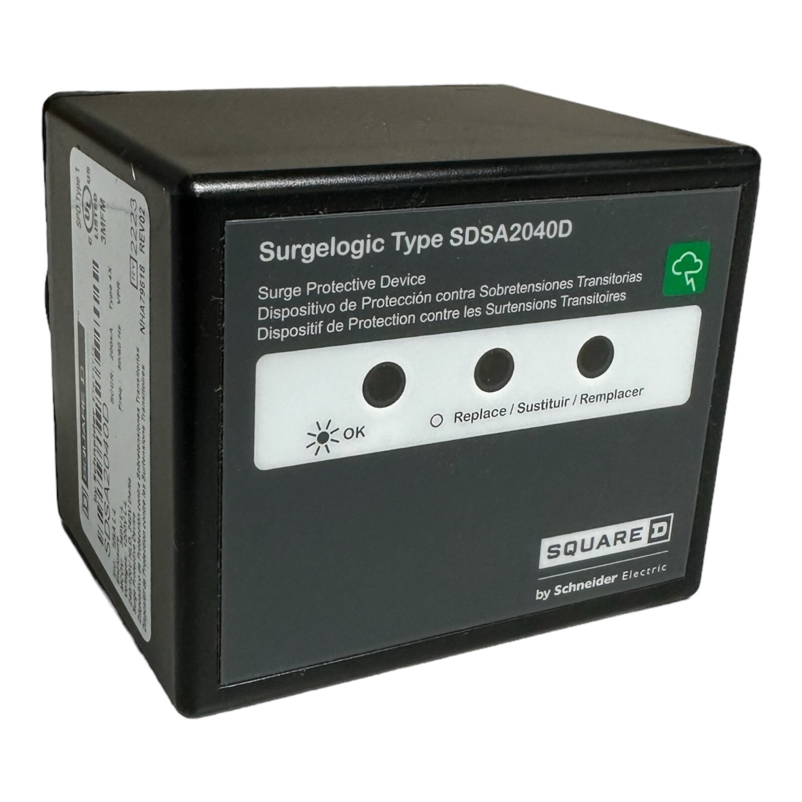 Square D SDSA2040D Surge protection device, Surgelogic, 40kA, 240 VAC, 3 ph