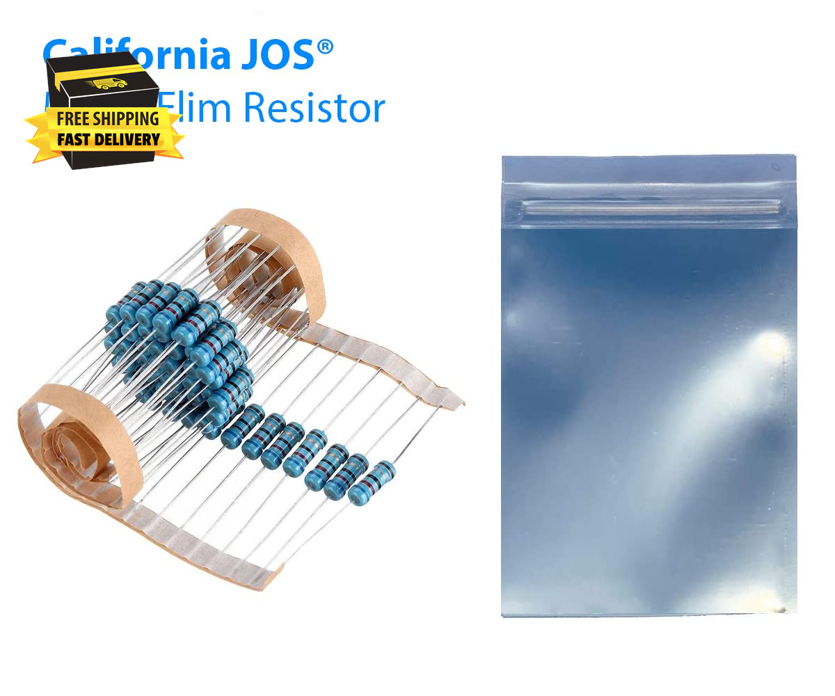 100Pcs 1.5K Ohm Resistor 1/2W (0.5Watt) ±1% Tolerance Metal Film Fixed Resistor,