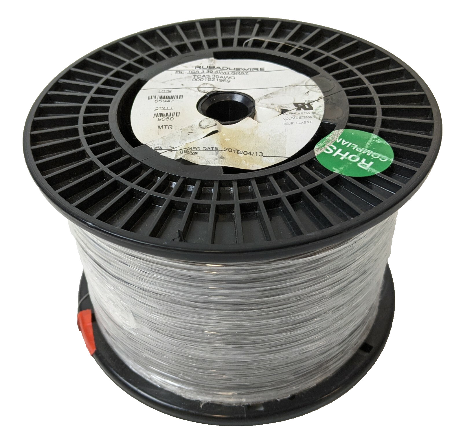 9080ft RUBADUE TCA330AWG Modified ETFE 30AWG Triple Insulated Wire Gray 155C NEW