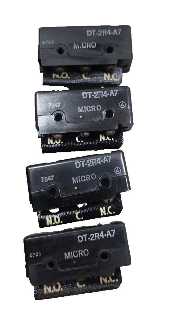 4Pcs Honeywell DT-2RV-A7 10A 240V Snap Action Switch Plungers – Black