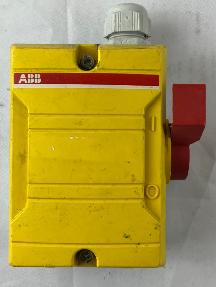 ABB BWS 316Y TPN USED Safety Switch Isolator 16A 3-Pole IP65 Yellow
