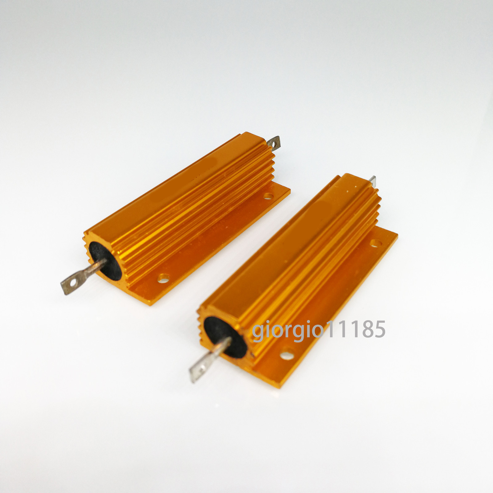 US Stock 2pcs 10 ohm 10 100W Watt Aluminum Housed Metal Case Wirewound Resistors