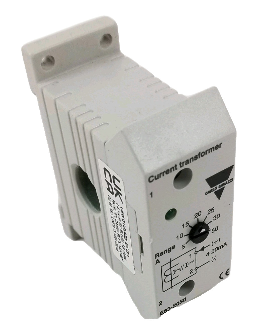 Carlo Gavazzi E83-2050 Inductive Current TransformerOutput 4-20mA 50A NEW