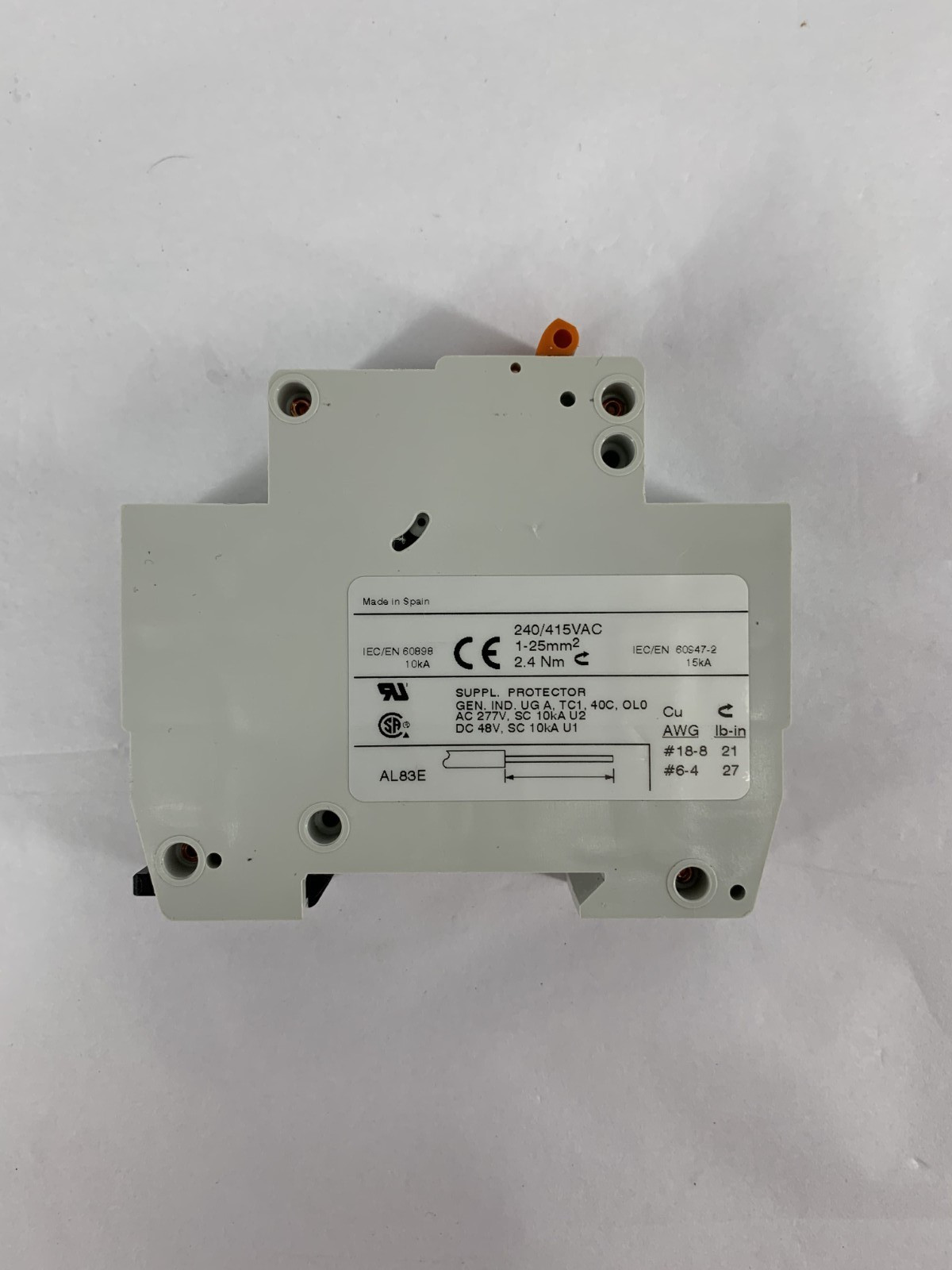 Sprecher + Schuh L8-2/1B 230/400V 48VDC 1P 2A Miniature Circuit Breaker