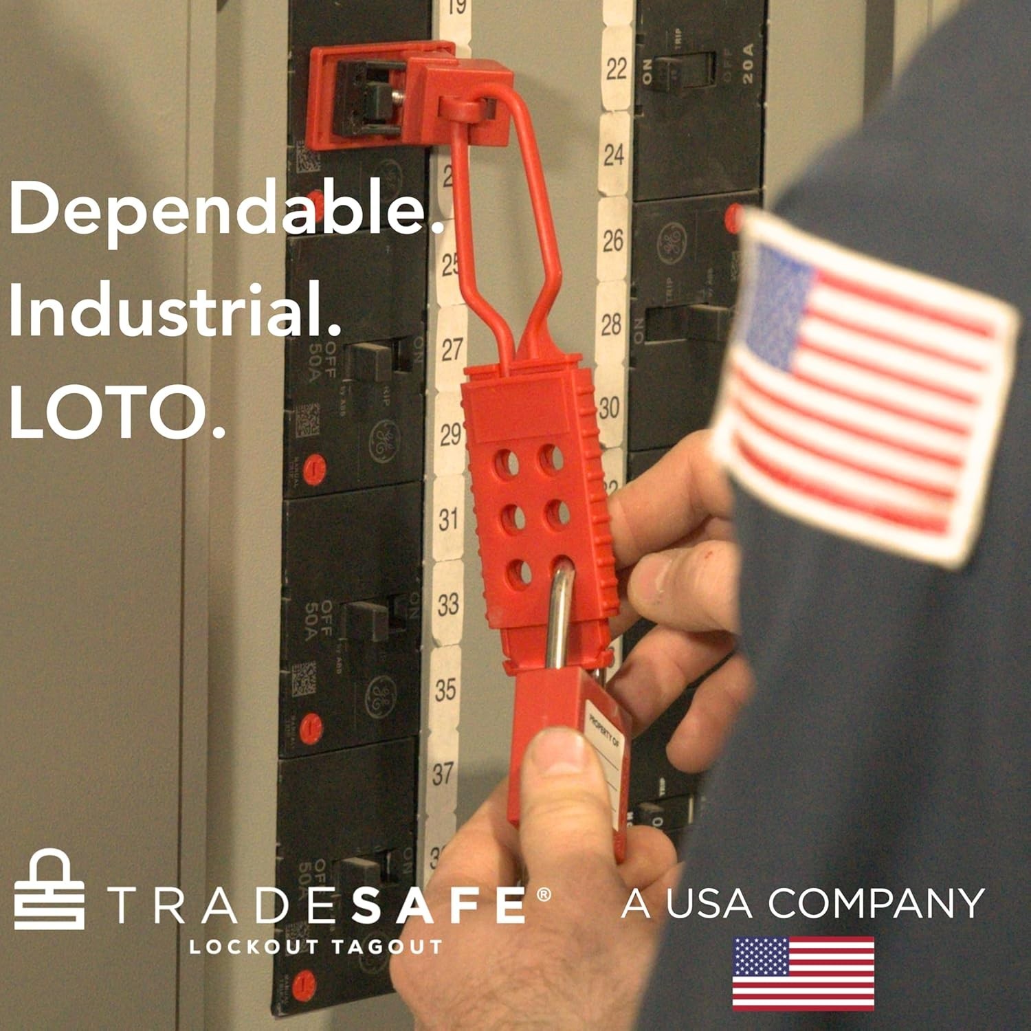 Circuit Breaker Lockout Device Clamp On 120 277 Volt Single Pole OSHA Compliant