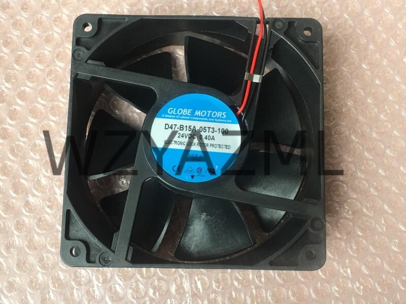 1PCS Globe Motors D47-B15A-05T3-100 12CM 12038 24V 0.40A inverter cooling fan
