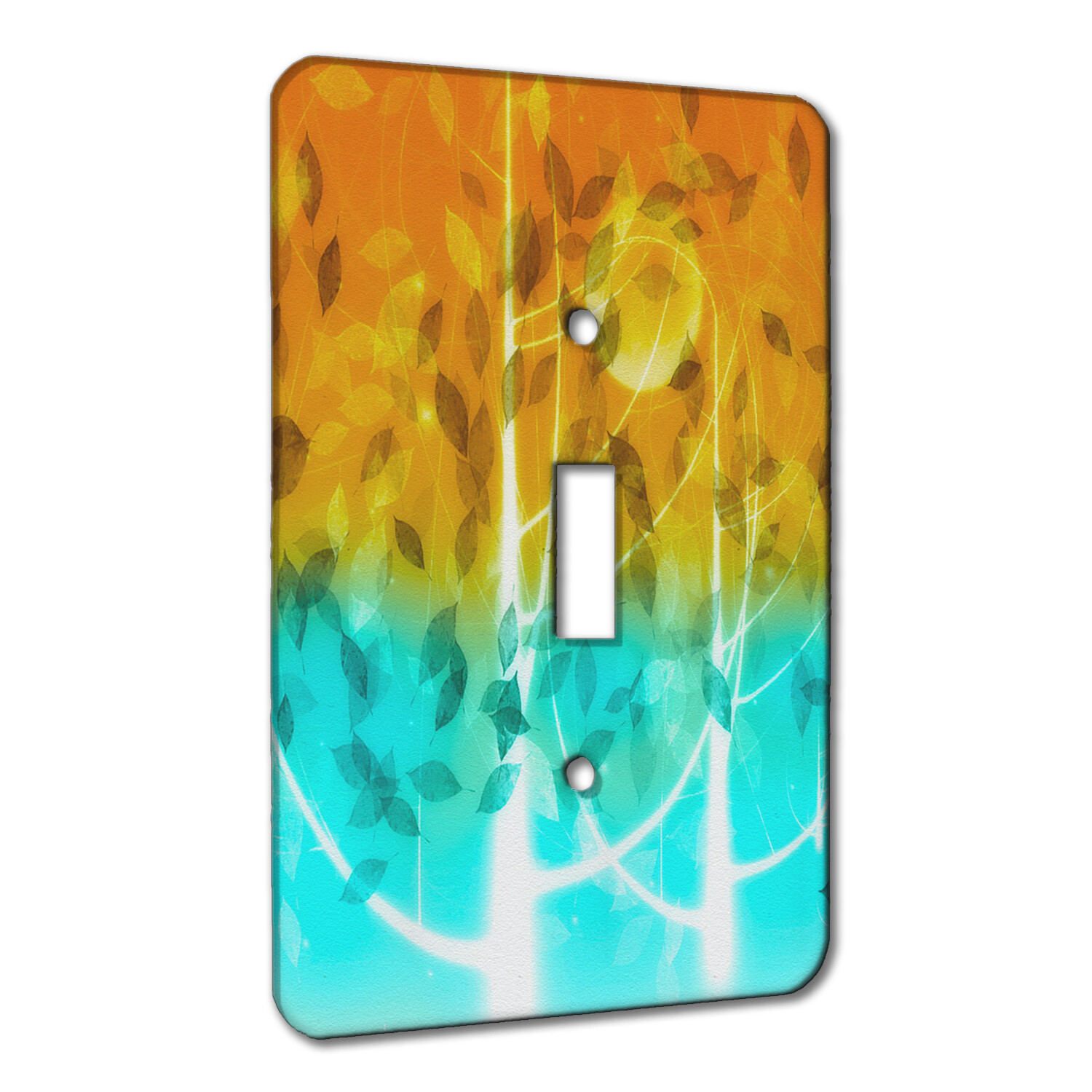 Elements of Space Sunset Cool Trees Metal Wall Plate Switch AC Decora