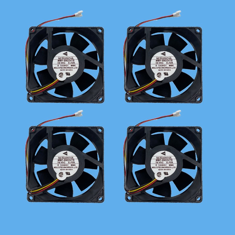 4PCS For Mitsubishi NC5332H74A MMF-09D24TS-MM6 Inverter Cooling Fan 24V 3Pin 9cm