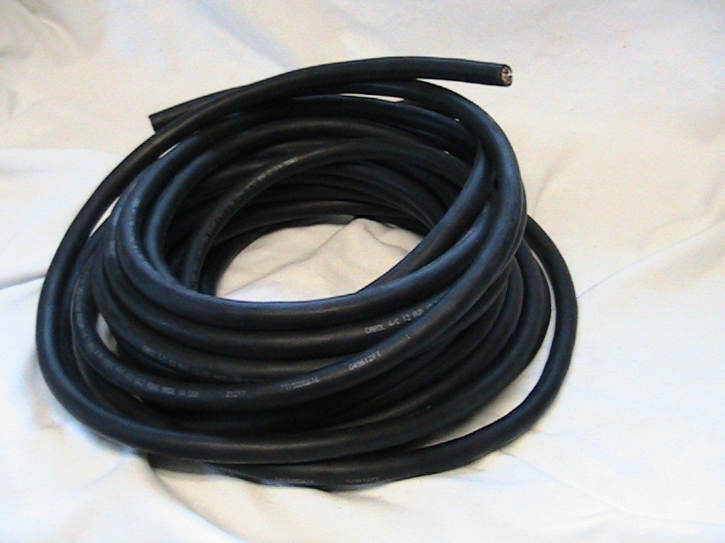 50 FEET NEW CAROL 12/4 600V SOOW POWER CORD INDOOR/OUTDOOR FLEXIBLE CABLE