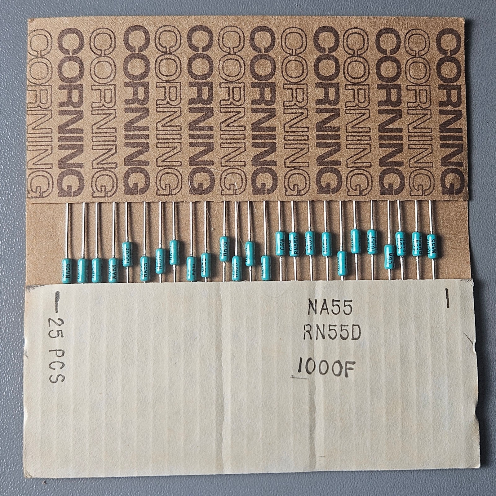 Mixed Lot of approx 250 different Vintage NOS Corning Metal Film Resisters audio