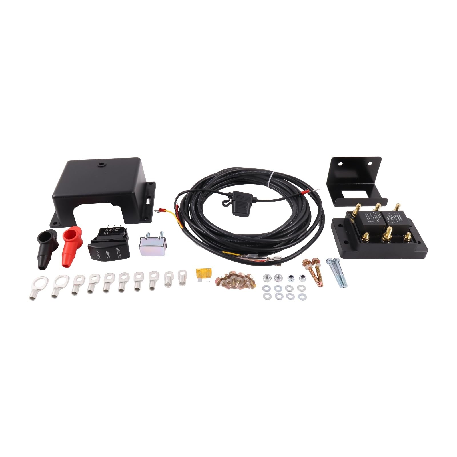 12V Tarp Motor Switch Kit 5541020 with Buyers Truck Complete Solution with So…