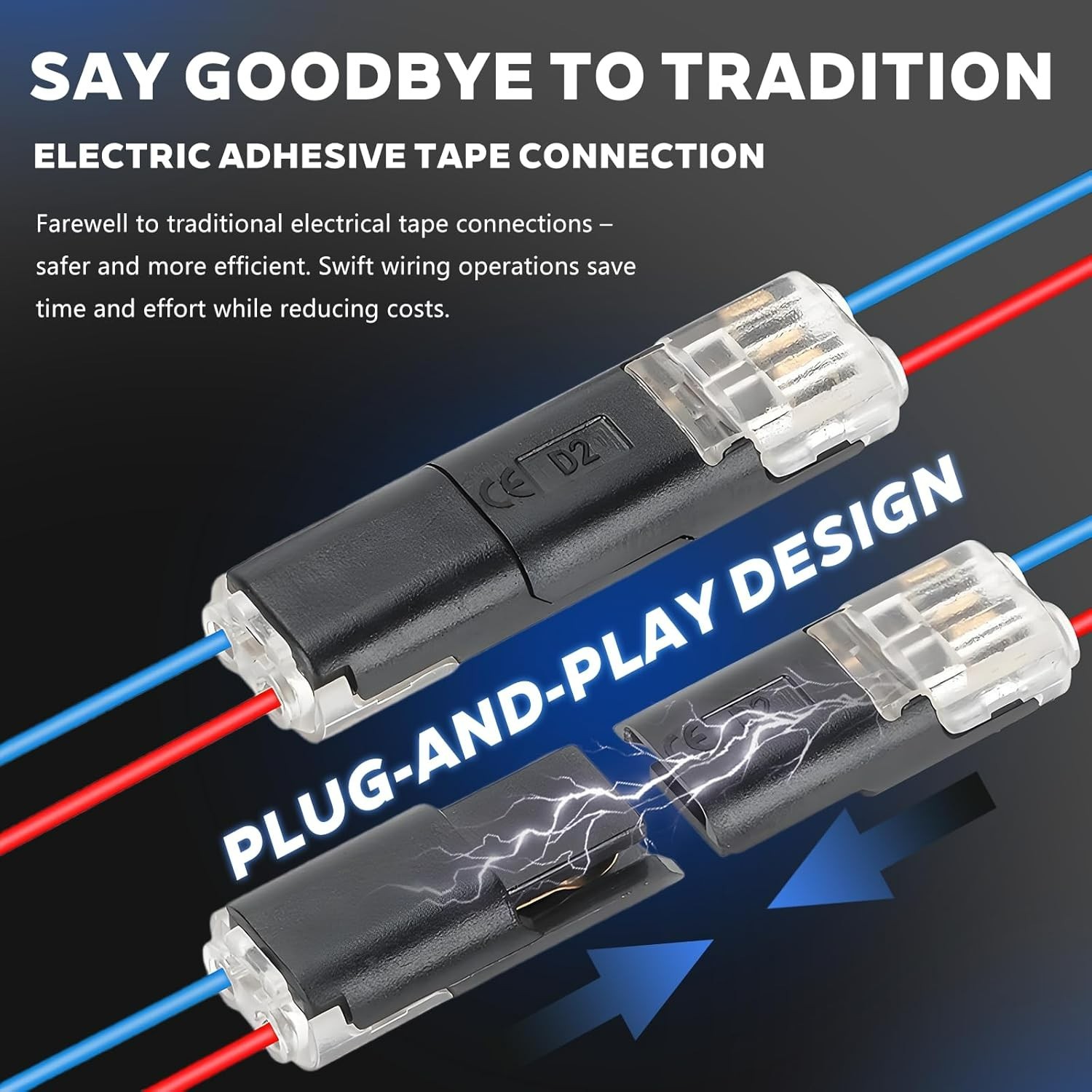 Durable 30PCS Locking Wire Connectors – Tool-Free Quick Connect for DIY Projects