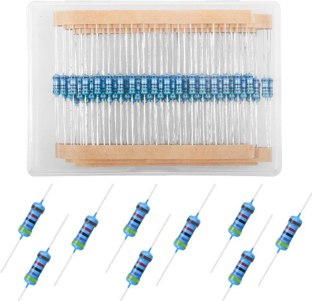 150pcs Metal Film Resistor 47K Ohm 1/2 Watt 0.5 Watt 1 Tolerance Fixed Resistors