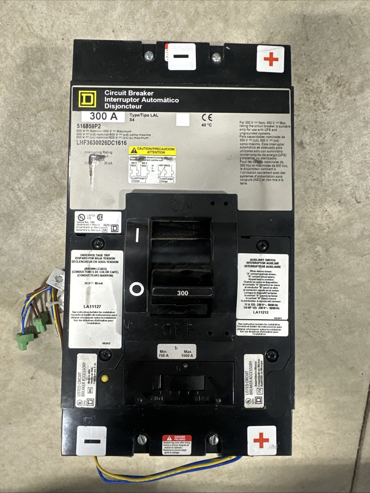 Square D LH36300 Molded Case Breaker